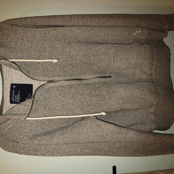 American Eagle Outfitters Tops - American Eagle Gray Zip-Up Hoodie